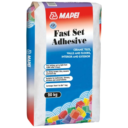 Mapei Fast Set Grey Ceramic Tile Adhesive - 20kg